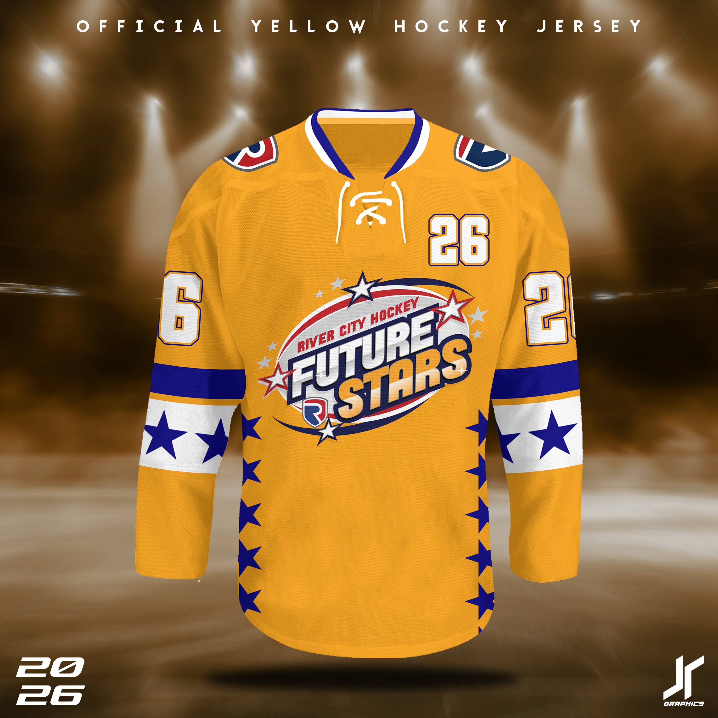 Official Yellow Future Stars Hockey Jersey